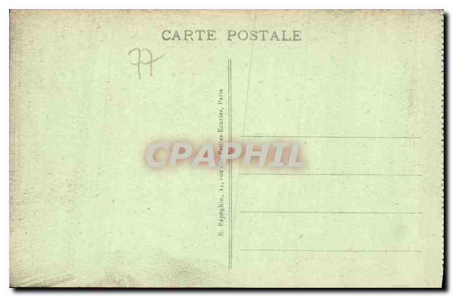 Palace of FONTAINEBLEAU - Throne Room — A.P. — No. 4 — Back