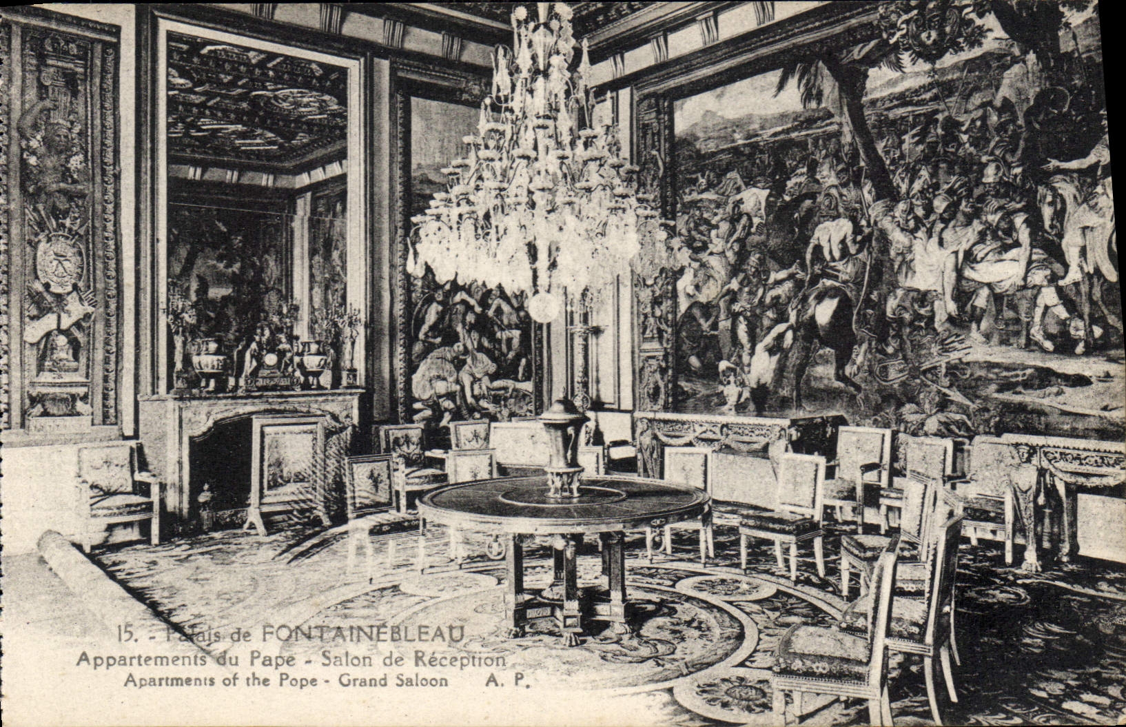 Apartamentos del Papa - Salón de Recepción - Palacio de Fontainebleau