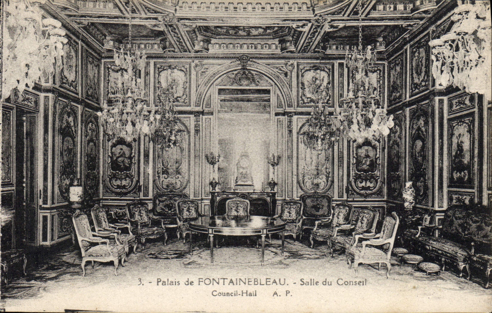 Palais de FONTAINEBLEAU - Salle du Conseil — A.P.