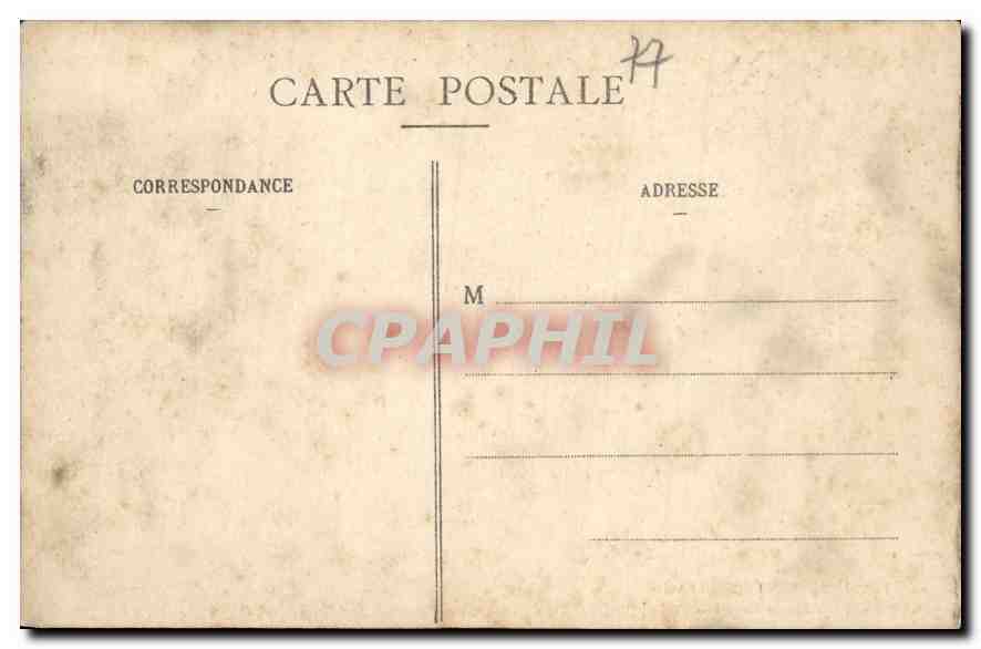 Palast von Fontainebleau — Schlafzimmer von Napoleon I. — Nr. 69 — Rückseite