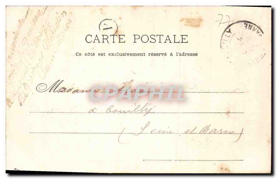Fontainebleau — Cour des Adieux — A. Siron, fotógrafo-editor, Barbizon (S.-et-M.) — Reverso