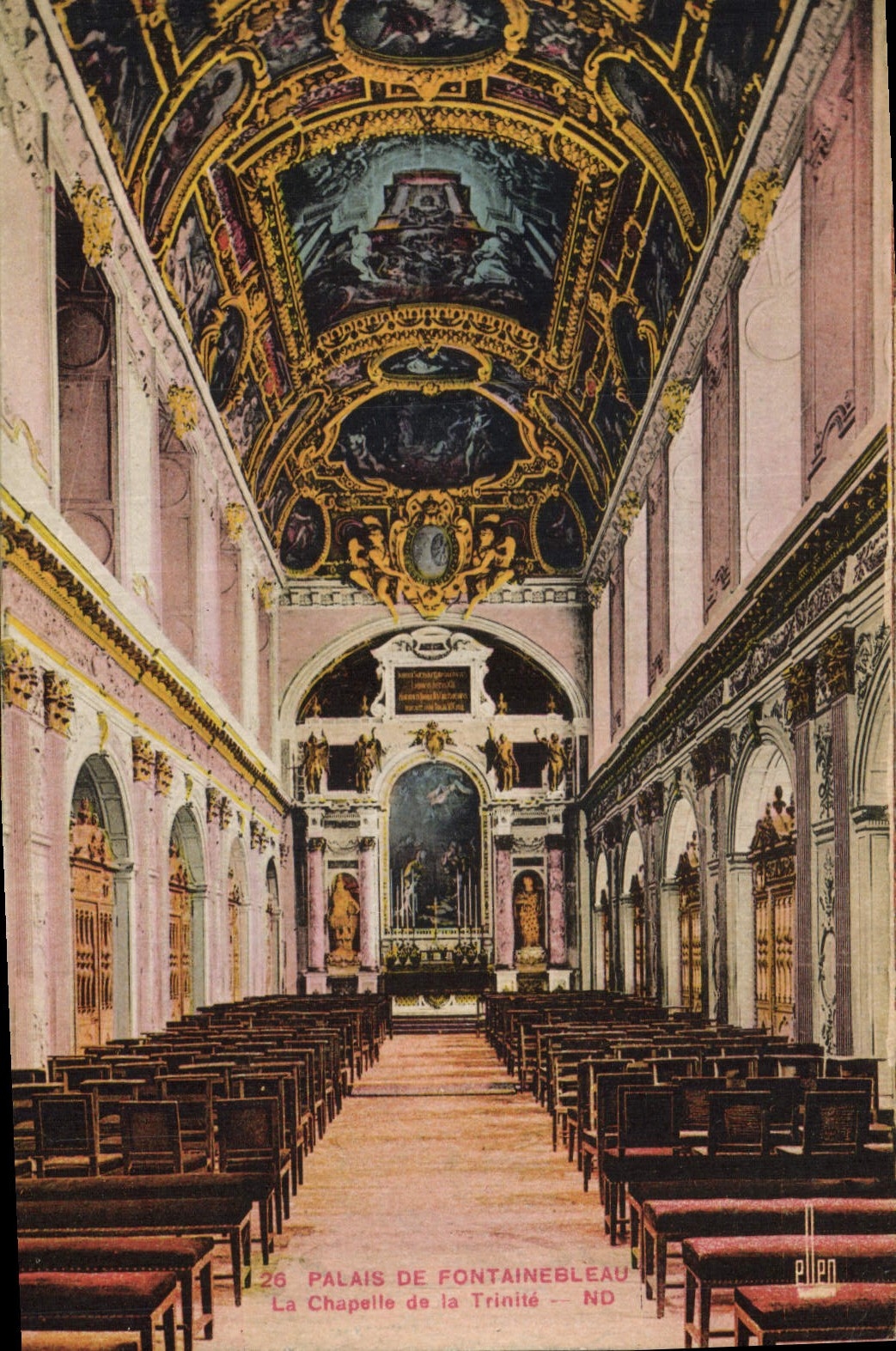 Palazzo di Fontainebleau — La Cappella della Trinità — Editore Ellen, n°26