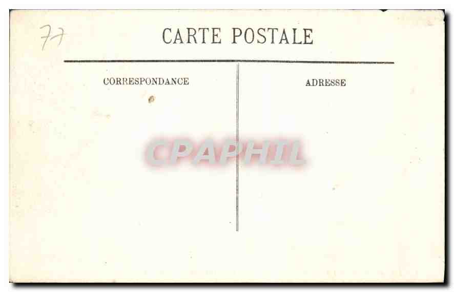 Palacio de Fontainebleau — El estanque y el pavillon del Museo Chino — LL. — Reverso