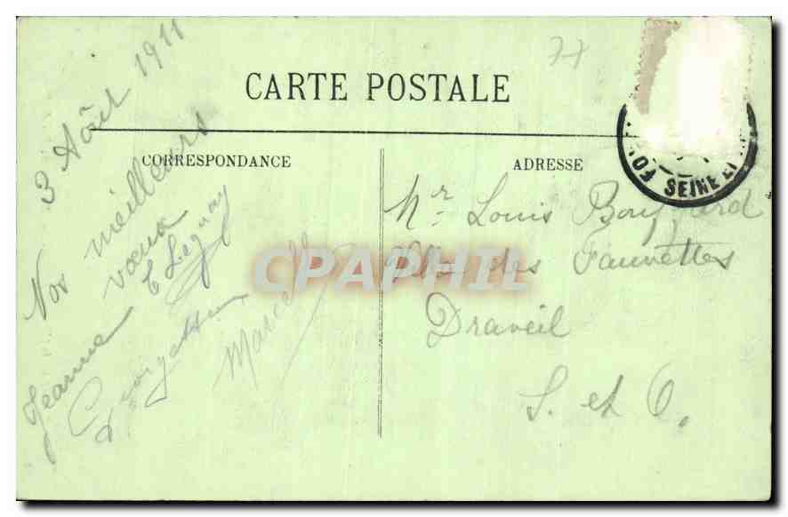 Fontainebleau — Le Palais — Berceau du Roi de Rome — LL — Reverso