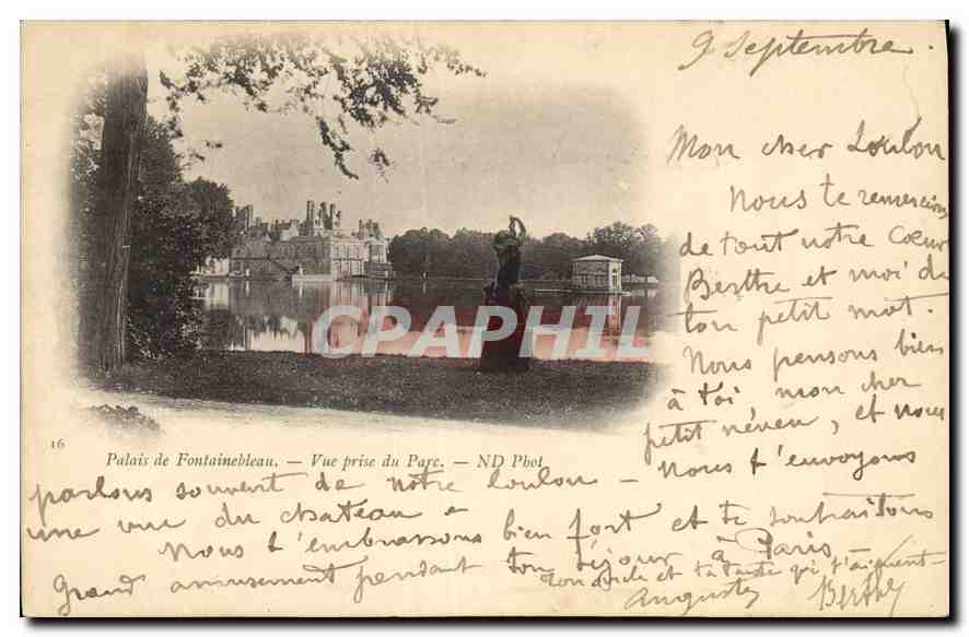 Palais de Fontainebleau — Vue prise du Pape — ND Phot