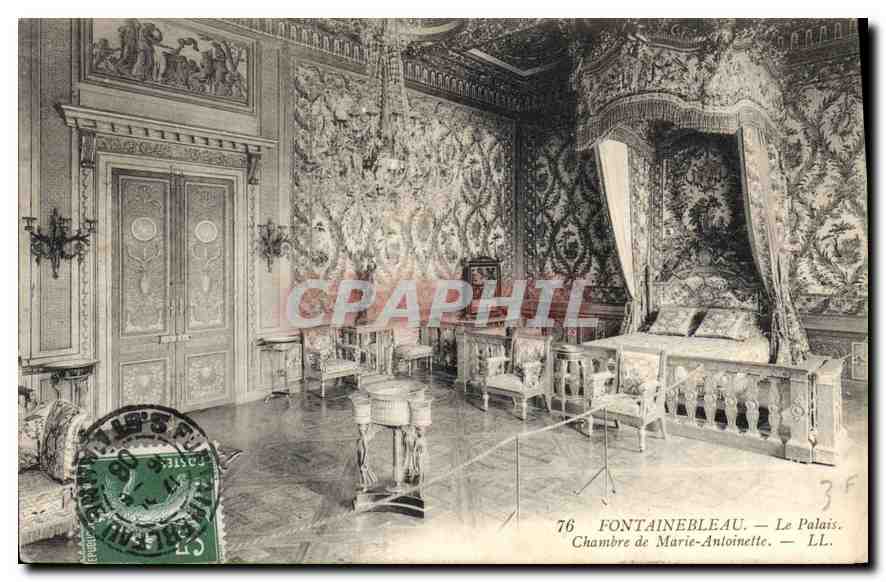 Fontainebleau — Le Palais. Chambre de Marie-Antoinette — LL. n°76