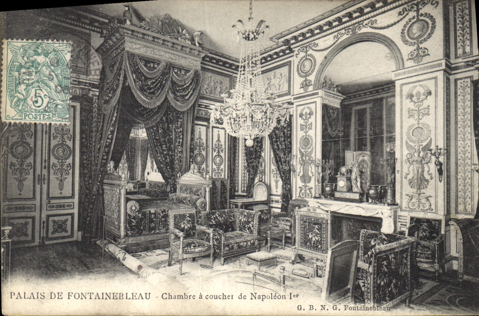 Palais de Fontainebleau - Chambre à coucher de Napoléon Ier — G. B. N. G. Fontainebleau
