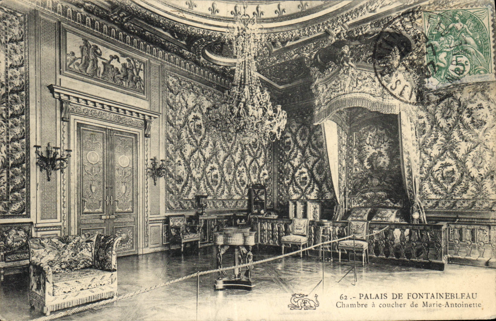CPA Palais de Fontainebleau Chambre a Coucher de Marie Antoinette 