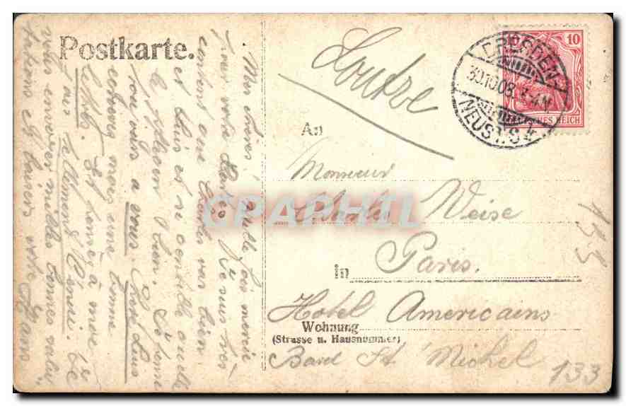 CPA Homme Dresden — Rückseite