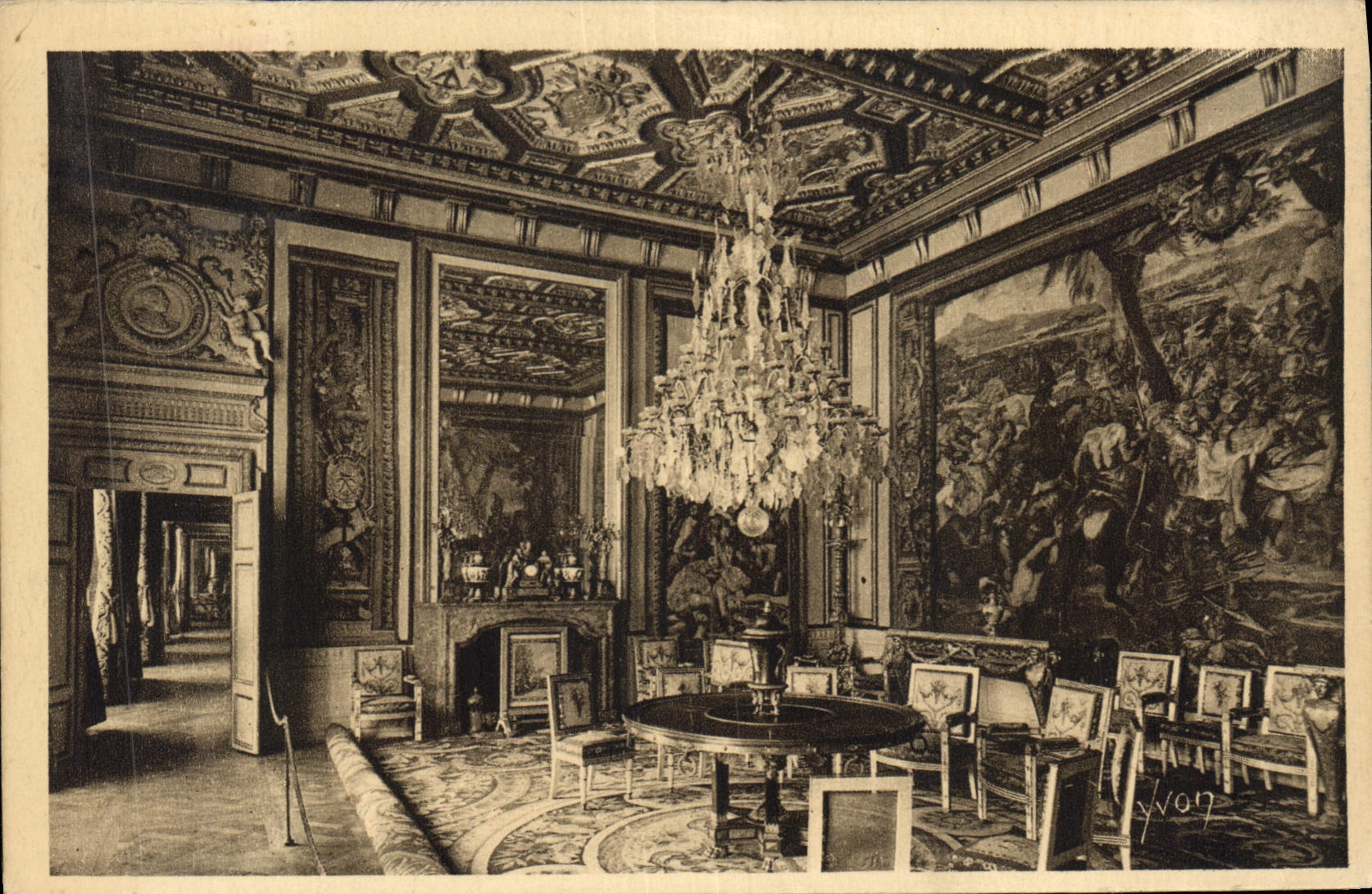 Palazzo di Fontainebleau — Salone del Papa — Edizione d'Arte YVON