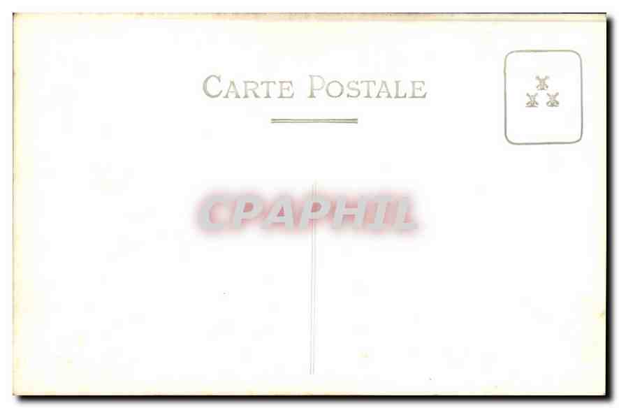 CARTE PHOTO personnages — Verso