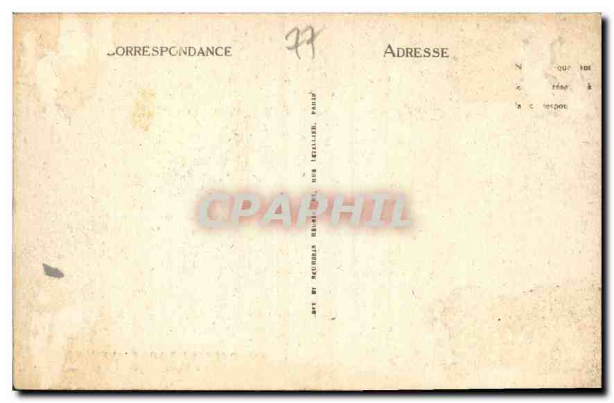 Palais de Fontainebleau — La Bibliothèque — LL — Verso