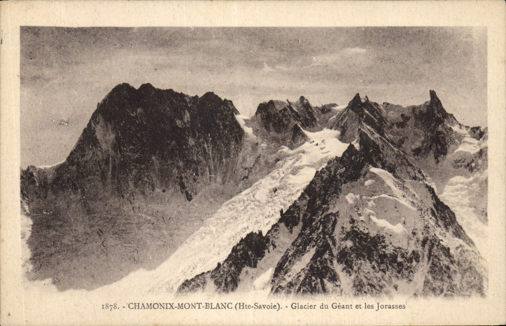 Glacier du Géant et les Jorasses — Chamonix-Mont-Blanc (Hte-Savoie) — L. Fauréz, édit.