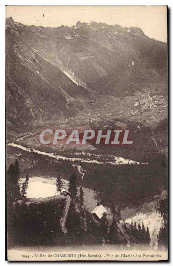 CPA Vallee de Chamonix Hte Savoie Vue du Galacier des Pyramides 