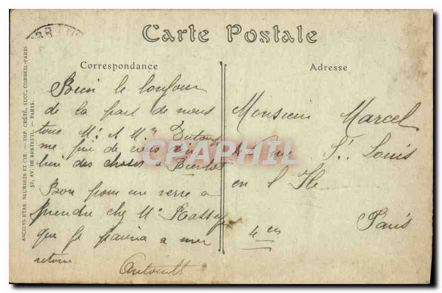 CPA Trouville sur Mer La Jetee Promenade par gros temps  — Rückseite