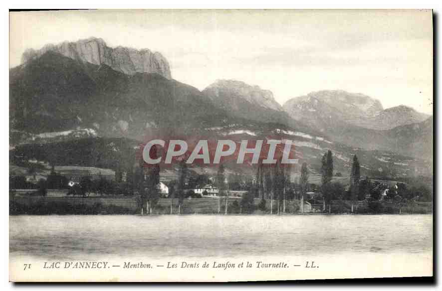Lac d'Annecy — Mentbon — Les Dents de Lanfon et la Tournette — LL.