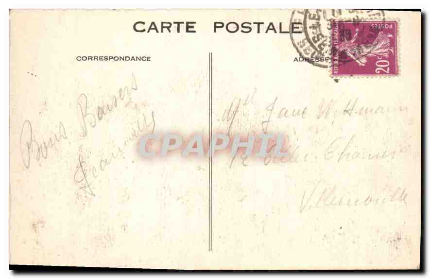CPA Le Havre La Heve la Falaise et la Plage  — Rückseite