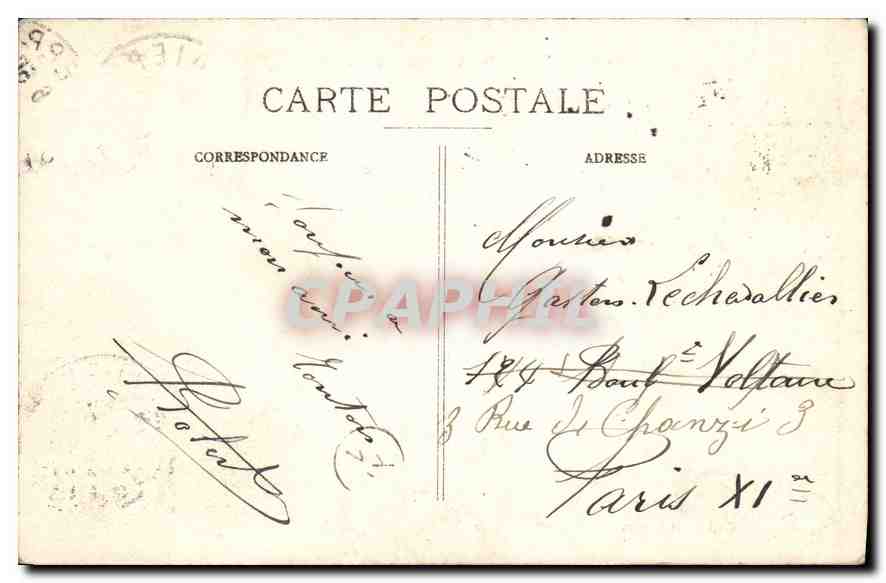 CPA Dieppe Vue Generale de la Plage  — Rückseite