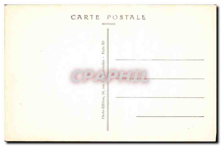CPA Foret de Senart S et O Chemin du Chene d'Antin  — Back
