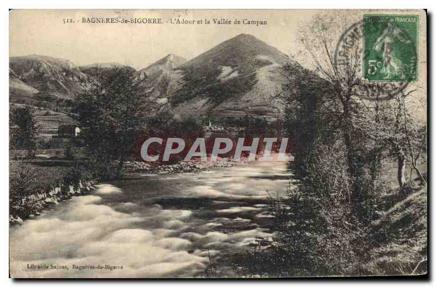 CPA Bagneres de Bigorre L'Adour et la Vallee de Campan