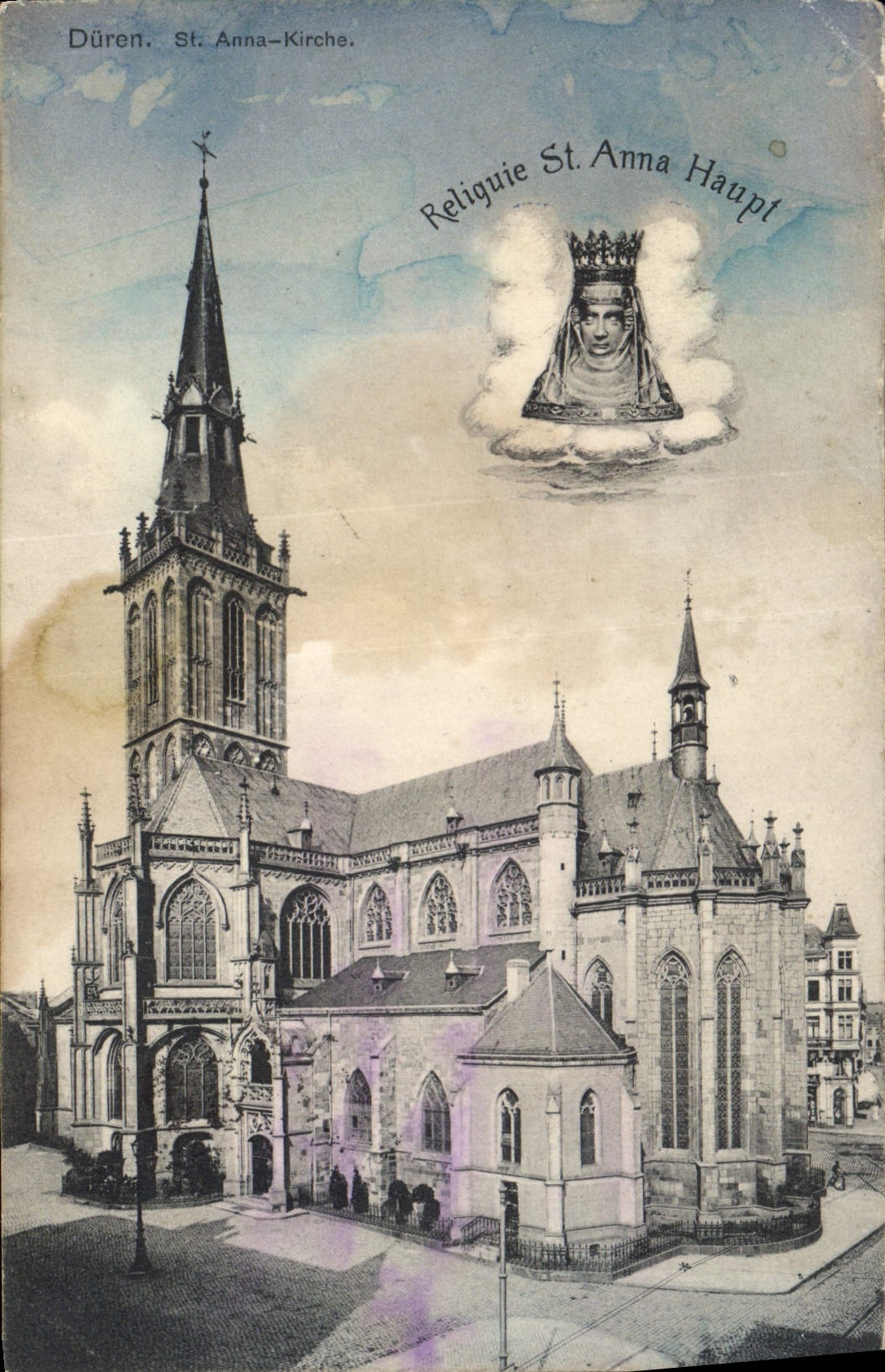 CPA Duren St Anna Kirche Reiquie St Anna Hauppi 