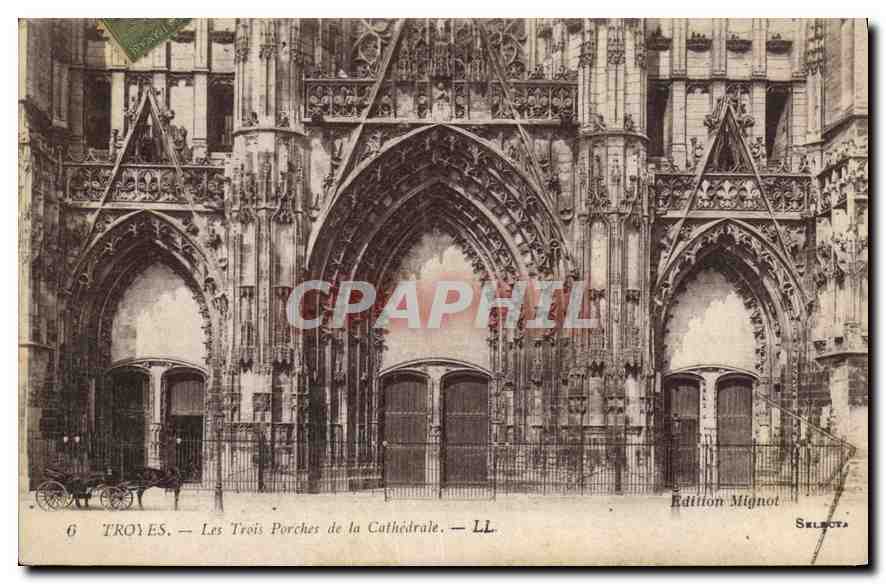 Troyes — Les Trois Porches de la Cathédrale — Édition Mignot