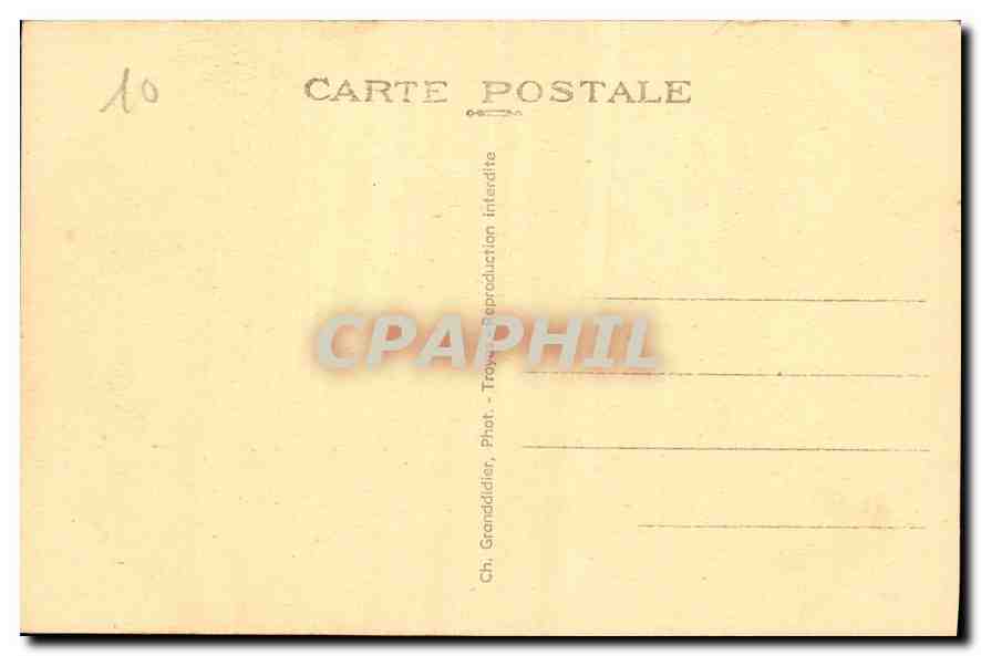 CPA Troyes Aube l'Hotel Vauluisant  — Verso