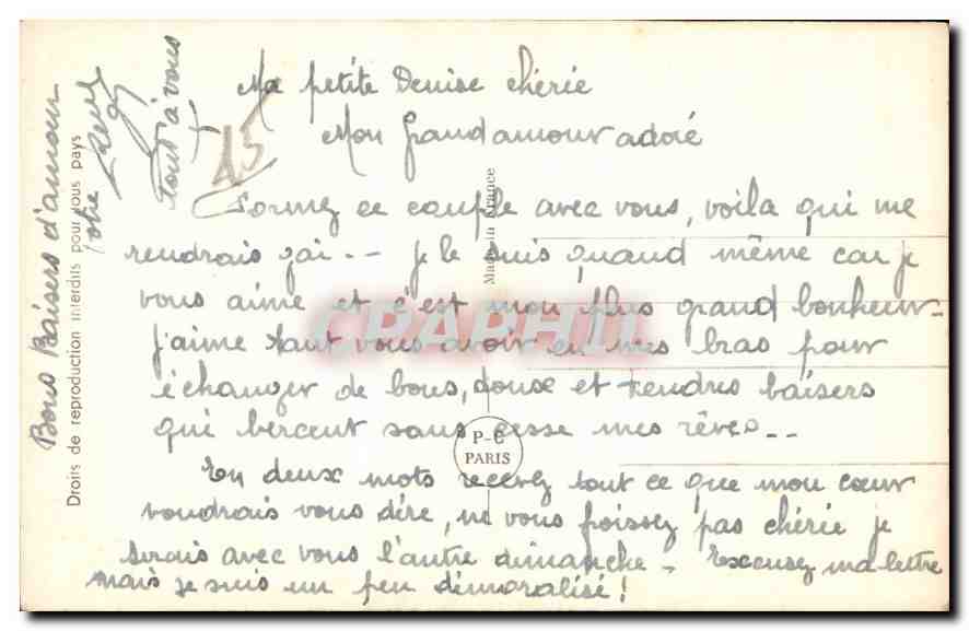 CPA tu ne Sais Femme — Verso