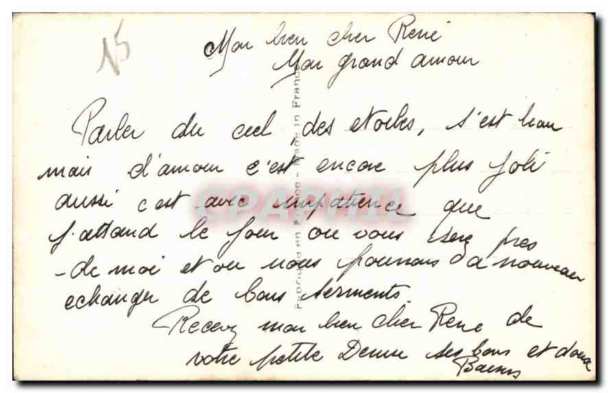 CPA Parler du ciel des etoiles des fleurs Femme — Back