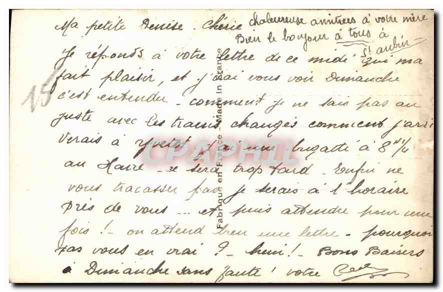 CPA Blottis l'un contre l'autre en une fol etreinte ne serait il pas bon de le dire sans crainte Fem — Rückseite