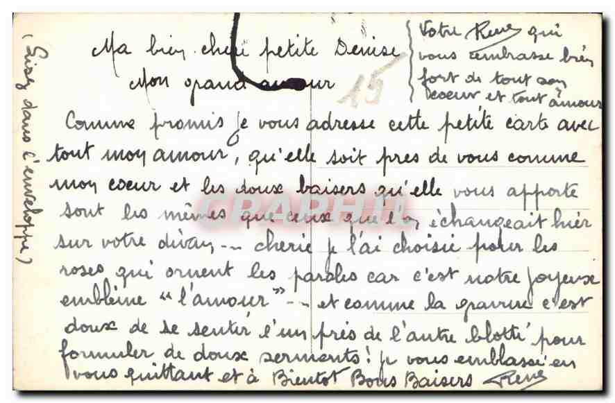 CPA Accord parfait Ayons une vie sans histoire Vous Voudriez savoir pourques Femme — Rückseite