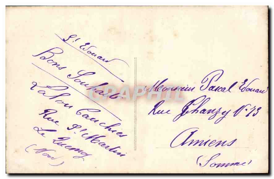 Junge Frau in blumigem Kleid mit Blumenkorb — Bonne Fille — unbekannter Verlag, Nr. 56 — Rückseite