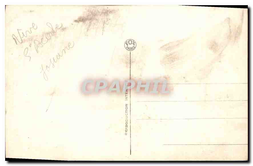 CPA Femme — Verso