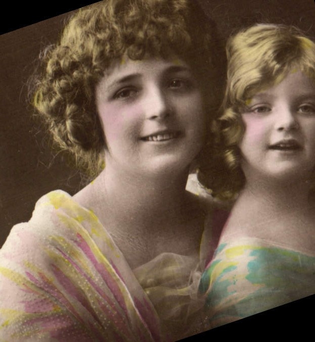 CPA Femme Enfant