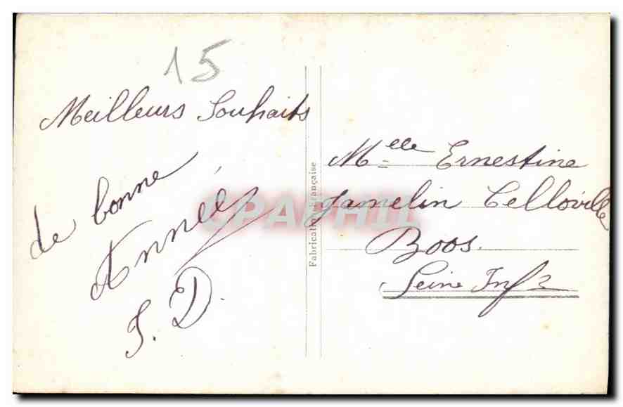 CPA Bonne Annee Fete Parfumee Bouquets Eclatants Femme — Rückseite
