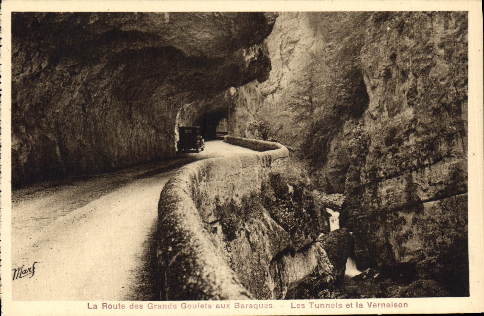 La Route des Grands Goulets aux Baraques — Les Tunnels et la Vernaison — Edition Martineffo Frères, Grenoble
