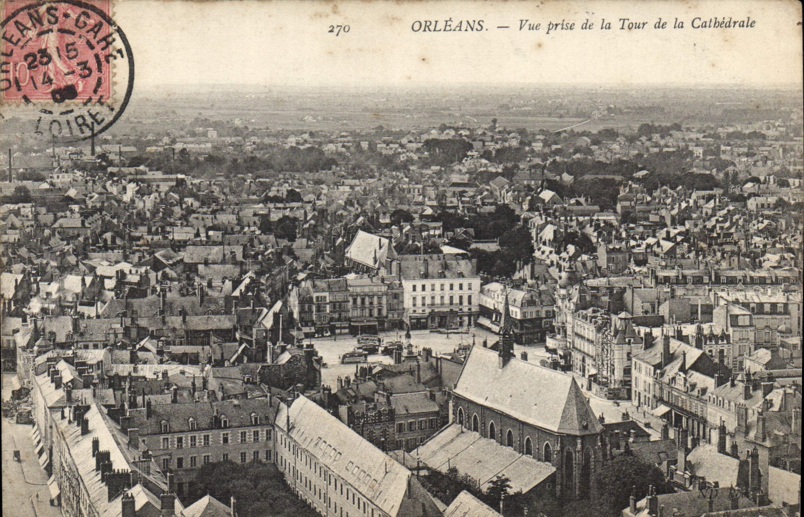 CPA Orleans Vue prise de la Tour de la Cathedrale 