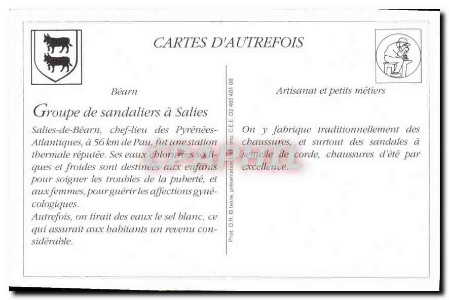 REPRO Salies de Bearn Groupe de Sandaliers  — Rückseite
