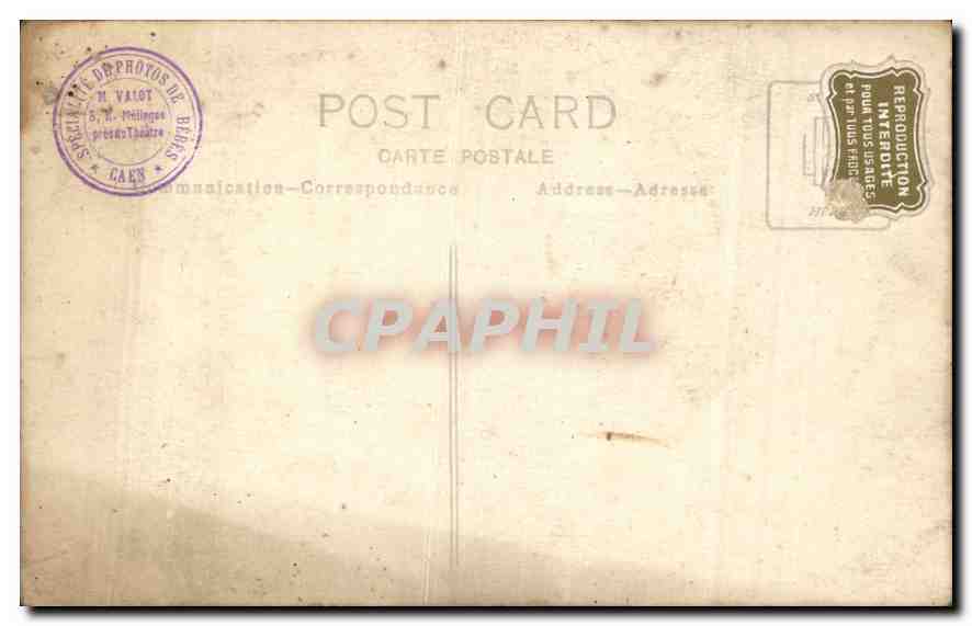 CARTE PHOTO Personnages — Rückseite
