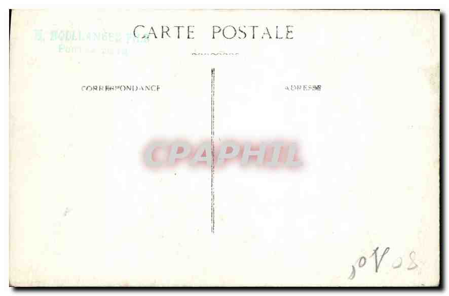 CARTE PHOTO Personnages — Rückseite