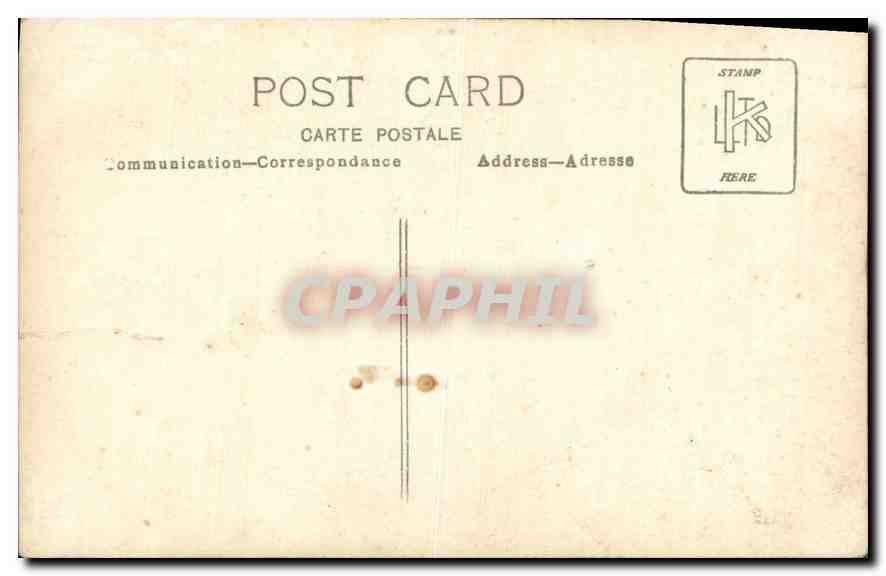 CARTE PHOTO Homme — Verso