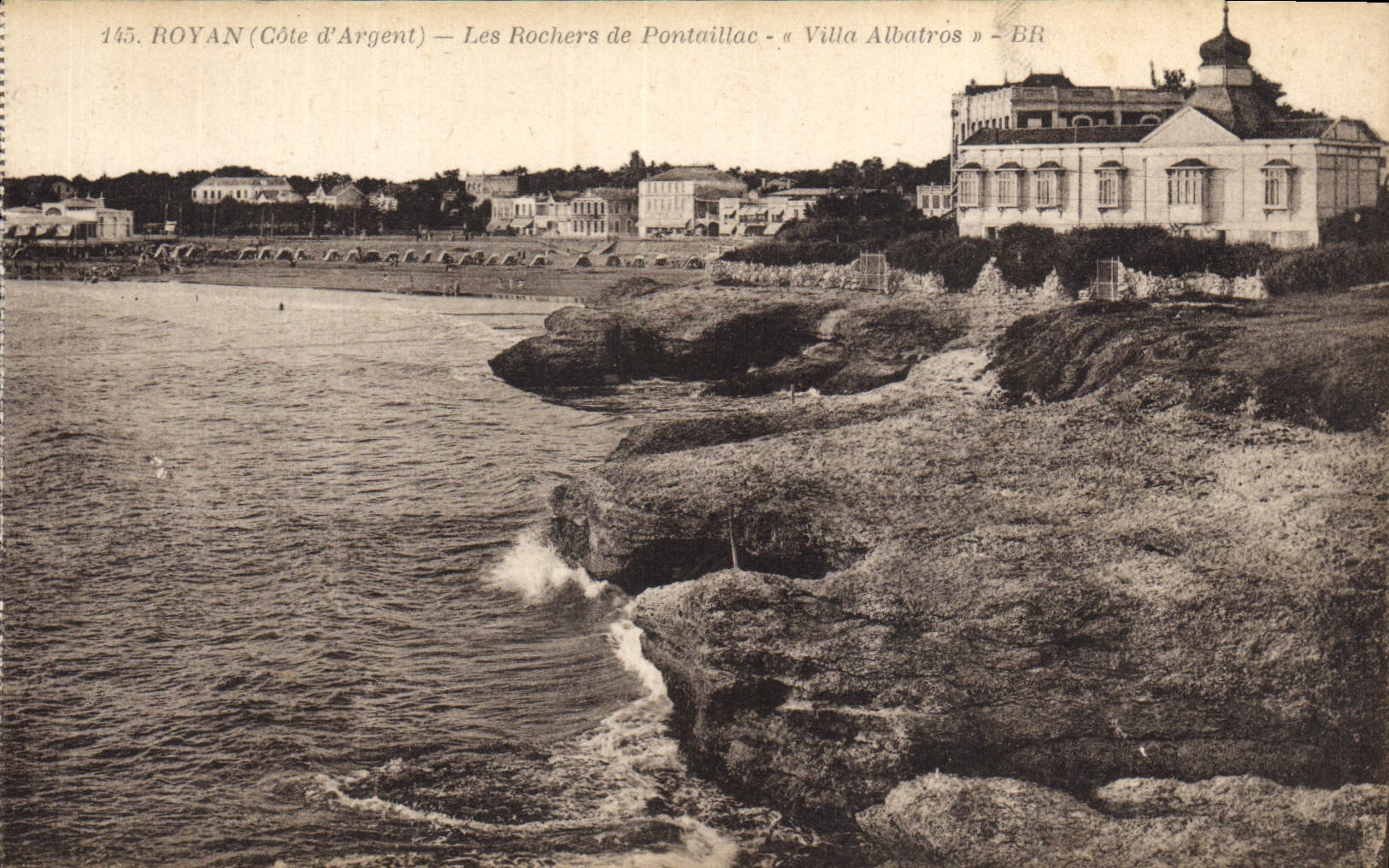 CPA Royan Cote d'Argent Les Rochers de Pontaillac Villa Albatros 