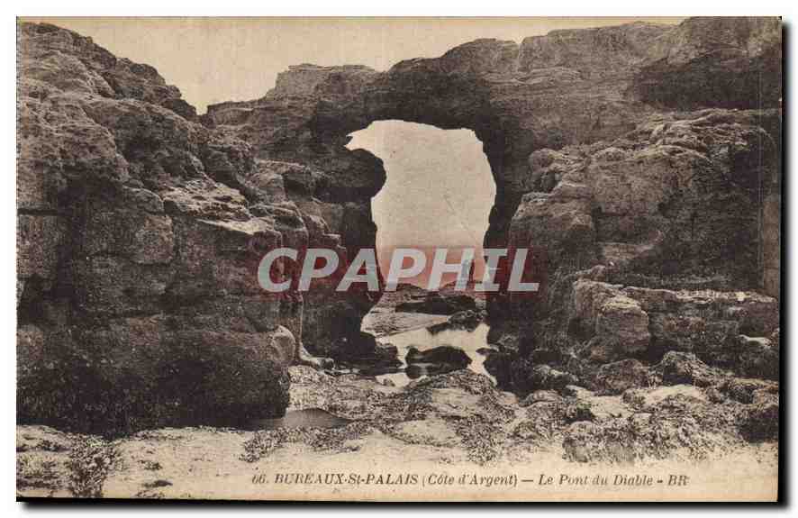 CPA Bureaux St Palais Cote d'Argent Le Pont du Diable 