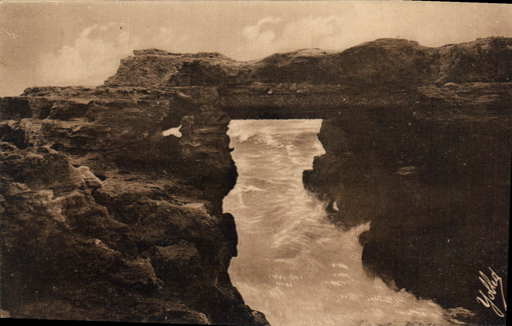 CPA Saint Palais sur Mer Le Pont du Diable 