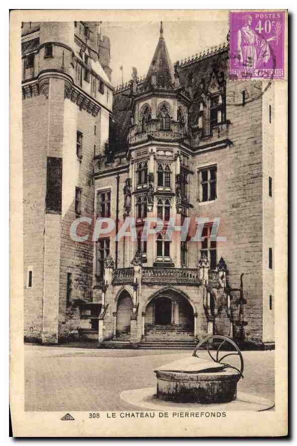 Le Château de Pierrefonds — éditeur C° Attraction des Arts mécaniques, n° 308
