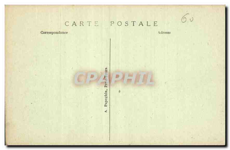 CPA Chateau de Chantilly Vue prise du Parterre  — Rückseite