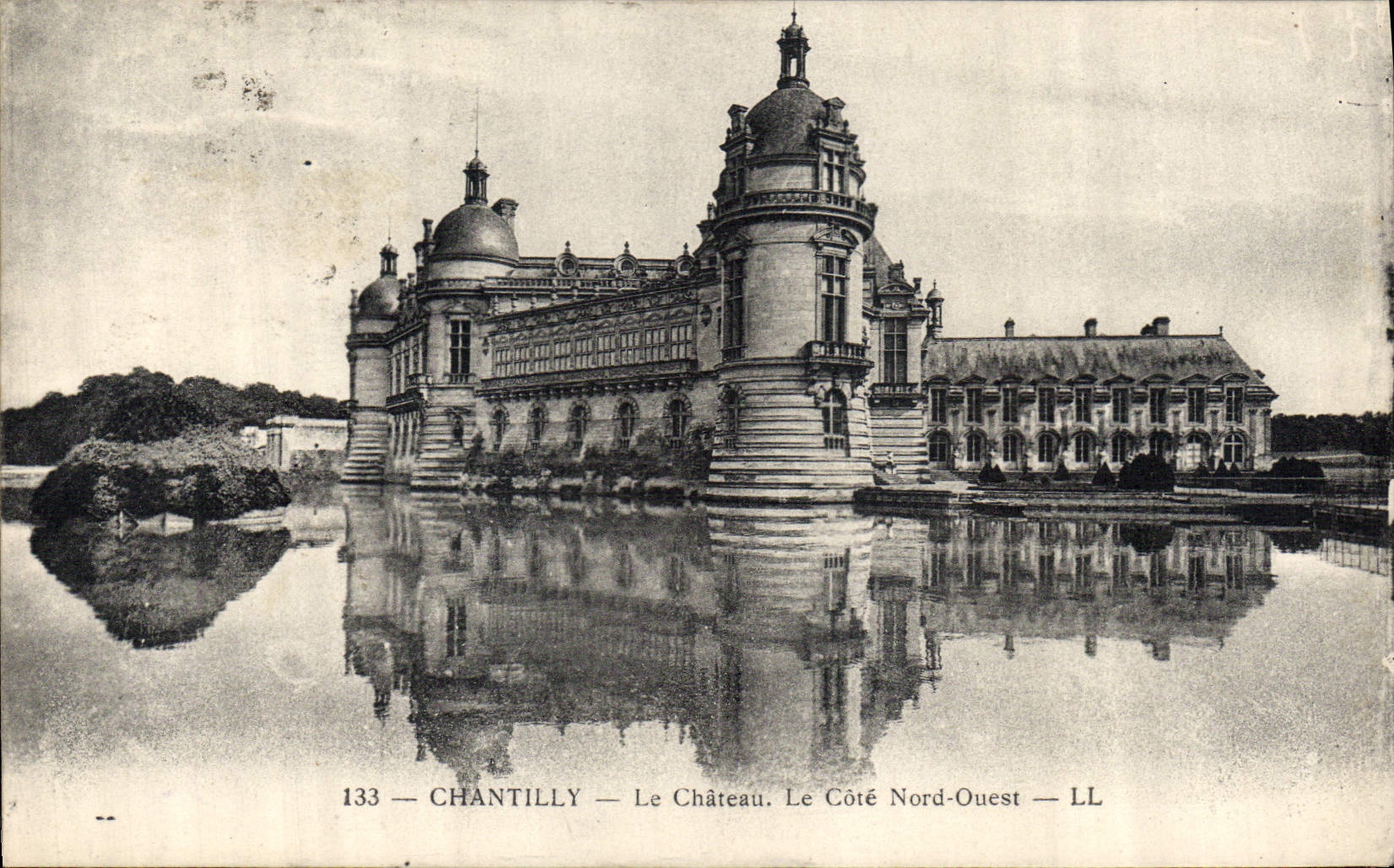CPA Chantilly Le Chateau Le Cote Nord Ouest 