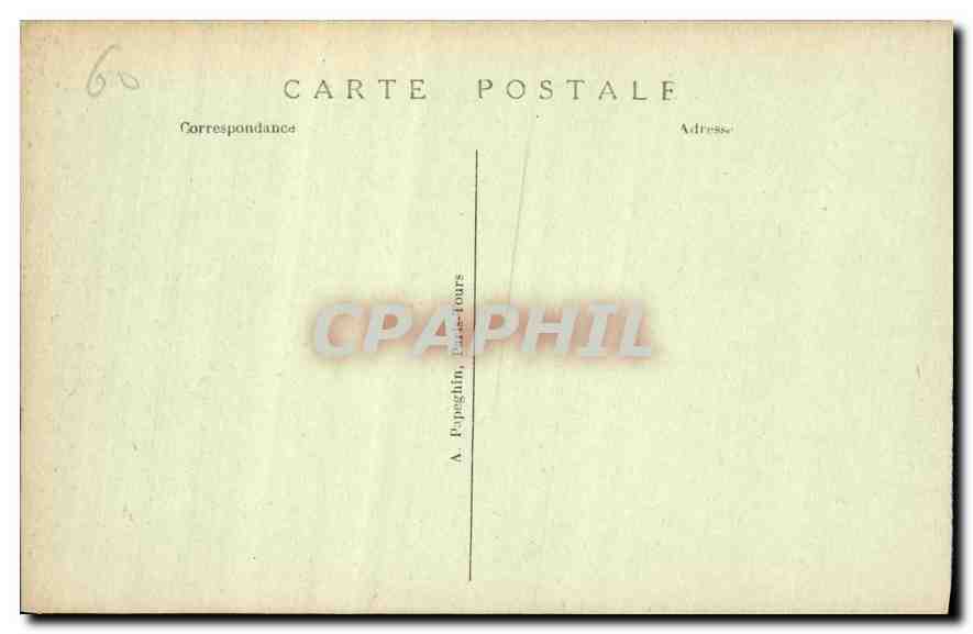CPA Chateau de Chantilly Le Parc Les Trois Allees  — Verso