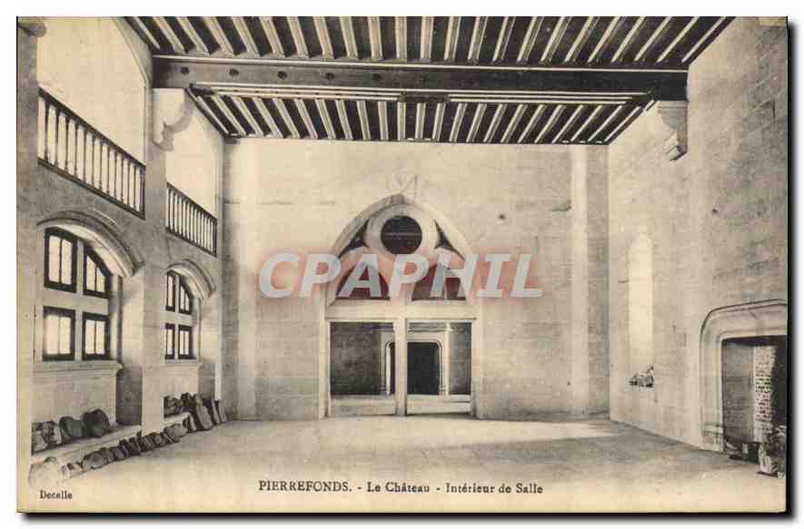 CPA Pierrefonds Le Chateau Interieur de Salle 