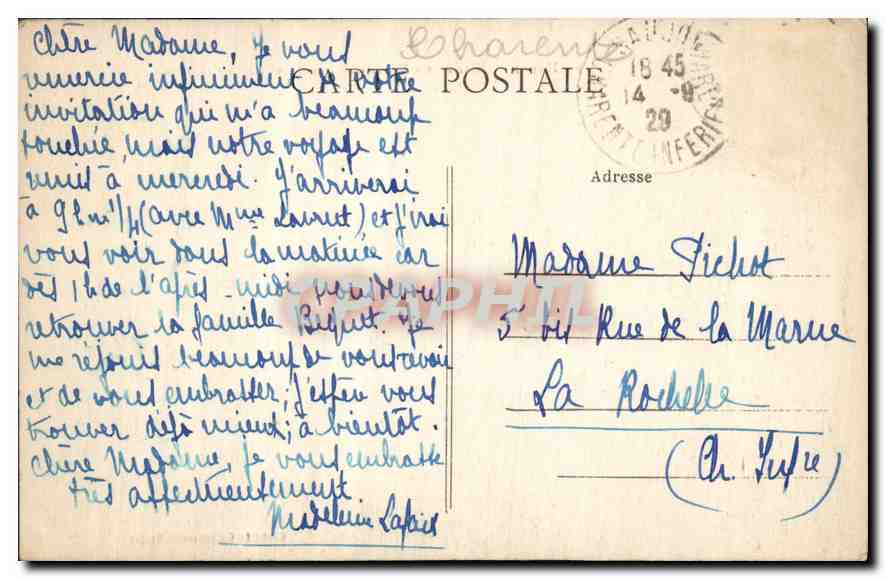 CPA Royan Vallieres Entree en Gironde des Longs Courriers  — Rückseite